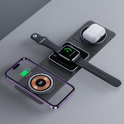 3-in-1 Magnetische Drahtlose Ladestation für iPhone, Apple Watch & AirPods